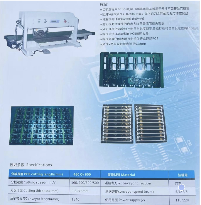 pcb自動分板機